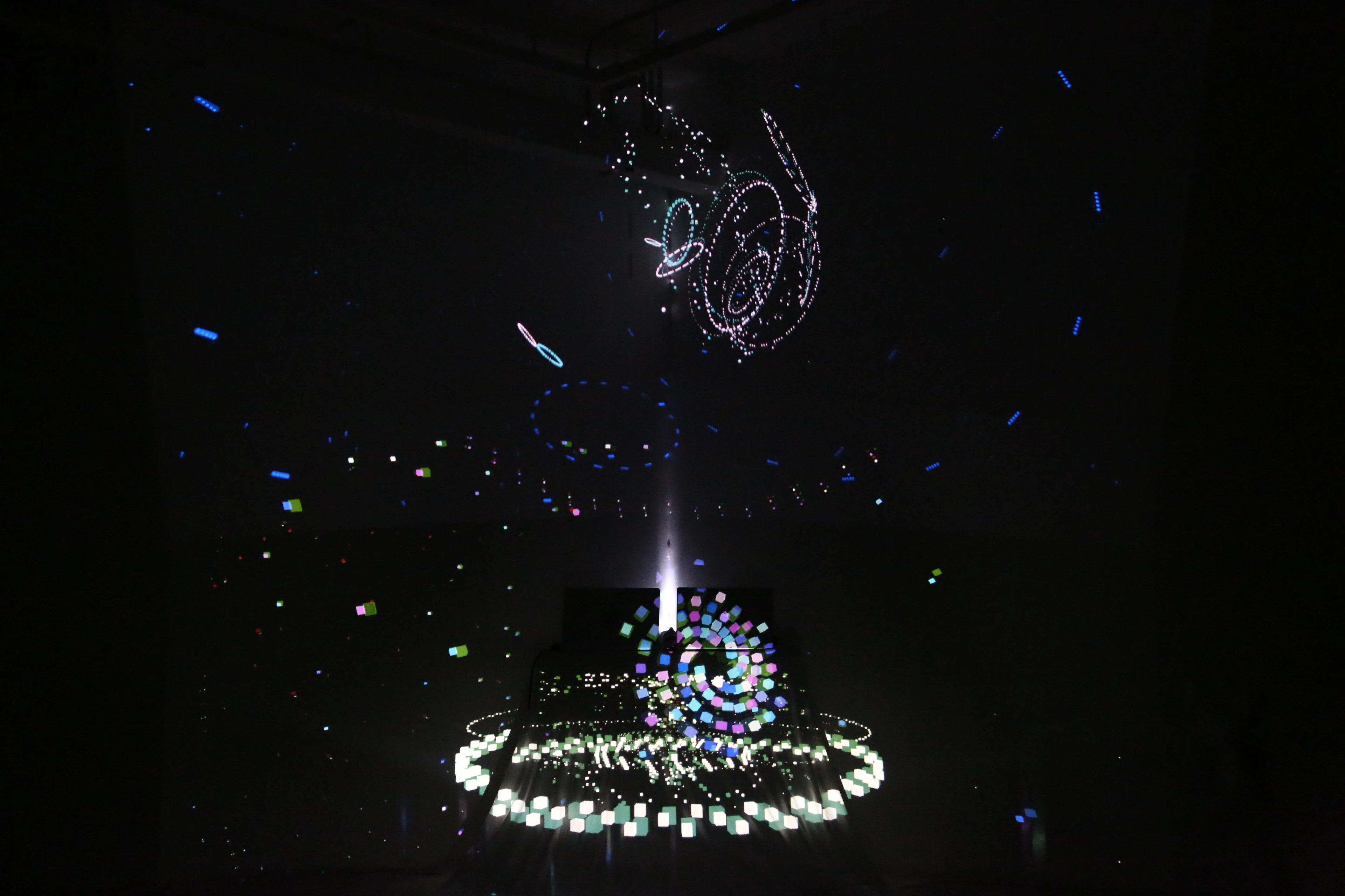Solar System is an audio-visual live performance that marries data visualization and sonification.