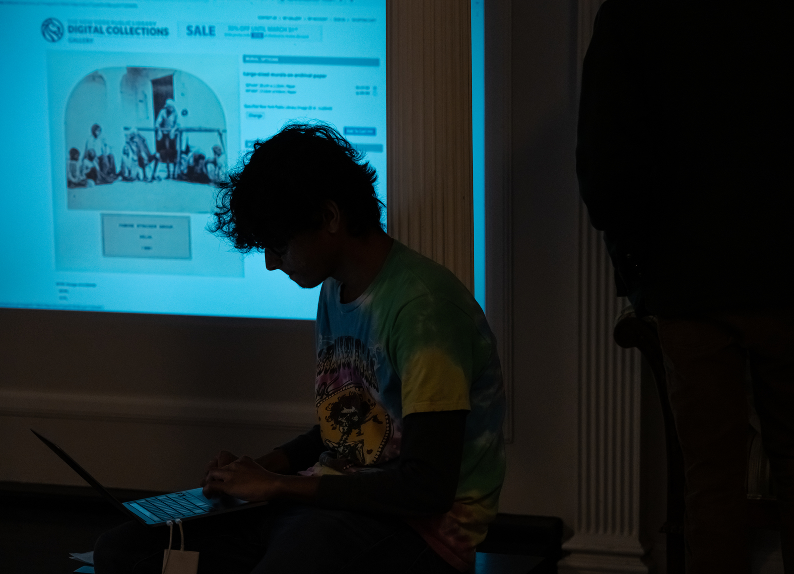 NYPL website intervention performance. Act Common Space, Syracuse, 28 april, 2022