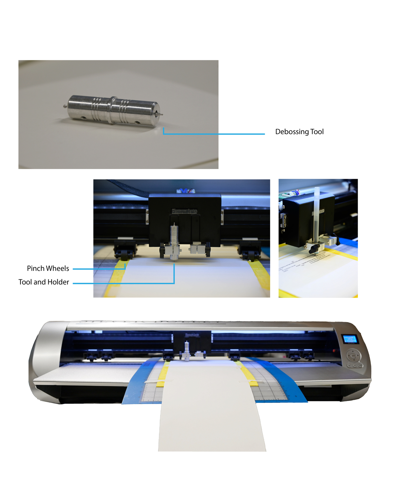 Silver Bullet Machine Embossing machine in working conditions.